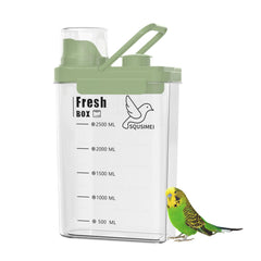 SQUSIMEI boîte de stockage 3 Qt en vert pour graines d'oiseaux, rangement organisé.