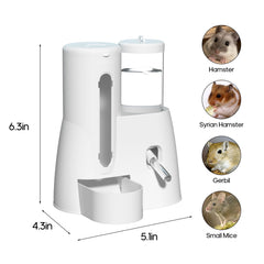 SQUSIMEI distributeur eau hamster 125 ml, contrôle pratique sans fuite pour chaque repos.