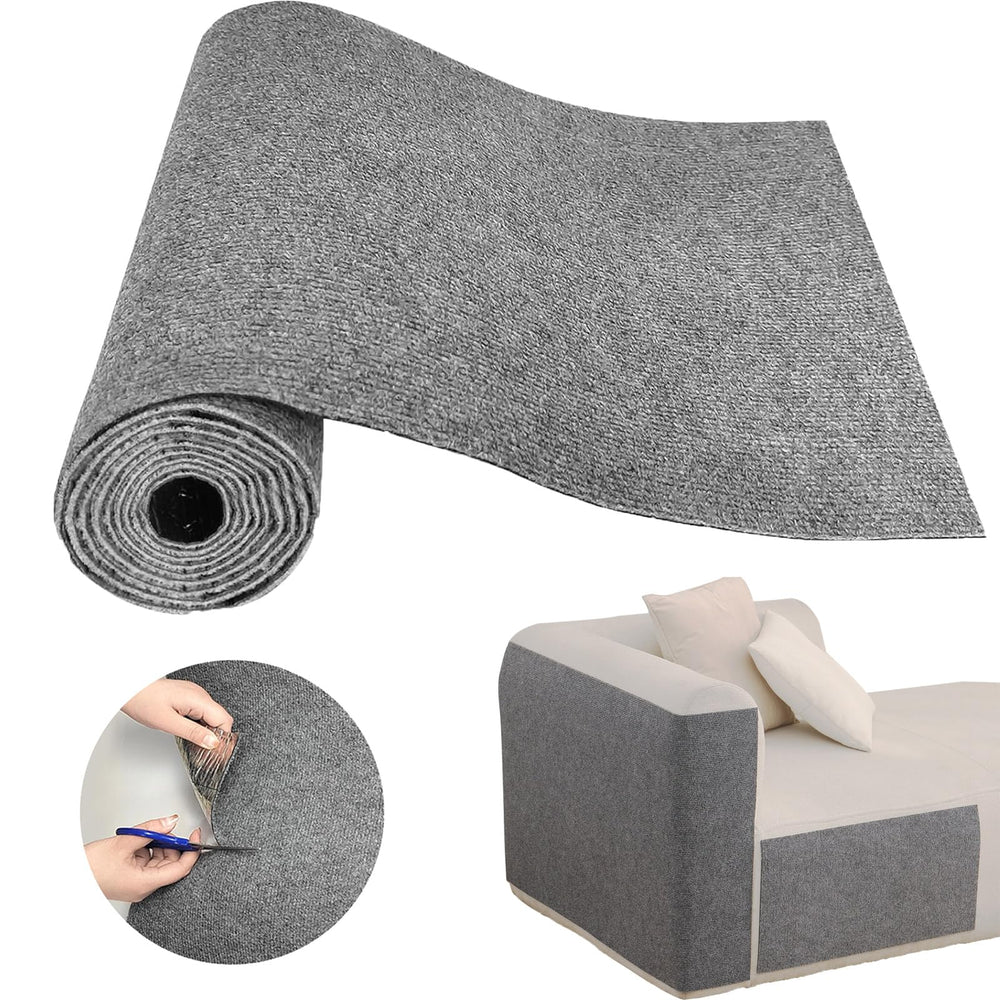 SREBAY tapis griffage chat protège canapé gris clair, pose facile