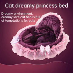 SSDHUA Nid-chat-dentelle, allure délicate et cocon rassurant.