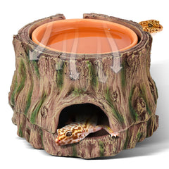Stackoria réfuge terrarium en forme de racine pour reptiles, abri sûr