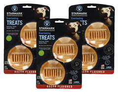 Starmark biscuits dentaires bacon grand format, idéal pour occuper le chien pendant le toilettage.