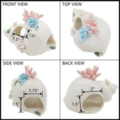 Starryfill conque Betta, accessoire sûr offrant refuge discret pour Betta et autres poissons.