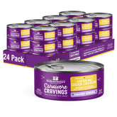 Stella & Chewy's Carnivore Cravings, boîte poulet-bouillon, texture savoureuse pour chats difficiles.