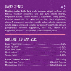 Ingrédients premium: poulet sans cage et saumon sauvage dans Stella & Chewy's Carnivore Cravings.