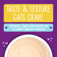 Texture soyeuse du Purrfect Paté, prêt à servir et facile à savourer.