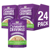 Stella & Chewy's Carnivore Cravings sachets poulet canard, repas complet appétissant