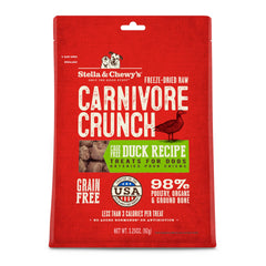 Stella & Chewy's Carnivore Crunch pour entraînement canin, friandise légère et motivante.