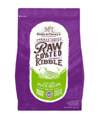 Stella & Chewy's croquettes enrobees crues au canard, appétentes pour chats difficiles.