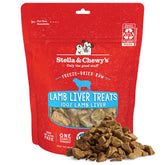 Stella & Chewy's foie d'agneau lyophilisé en sachet 3oz, friandise pure sans additifs.
