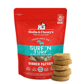Galettes Stella & Chewy's Surf et Terre saumon et boeuf, repas complet pour chiens