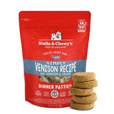 Stella & Chewy's galettes de venaison séchées, repas pratique pour chiens difficiles.