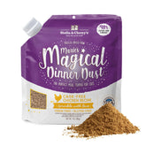 Stella & Chewy's Magical Dinner Dust dans le sac, prêt à saupoudrer.