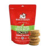 Stella & Chewy's Patties Canard-Oie emballage clair et pratique pour stocker