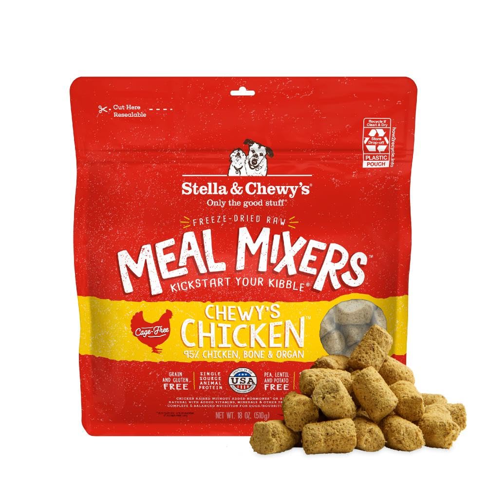 Stella et Chewy's poulet cage-free 95% pour nutriments riches et appétit renforcé