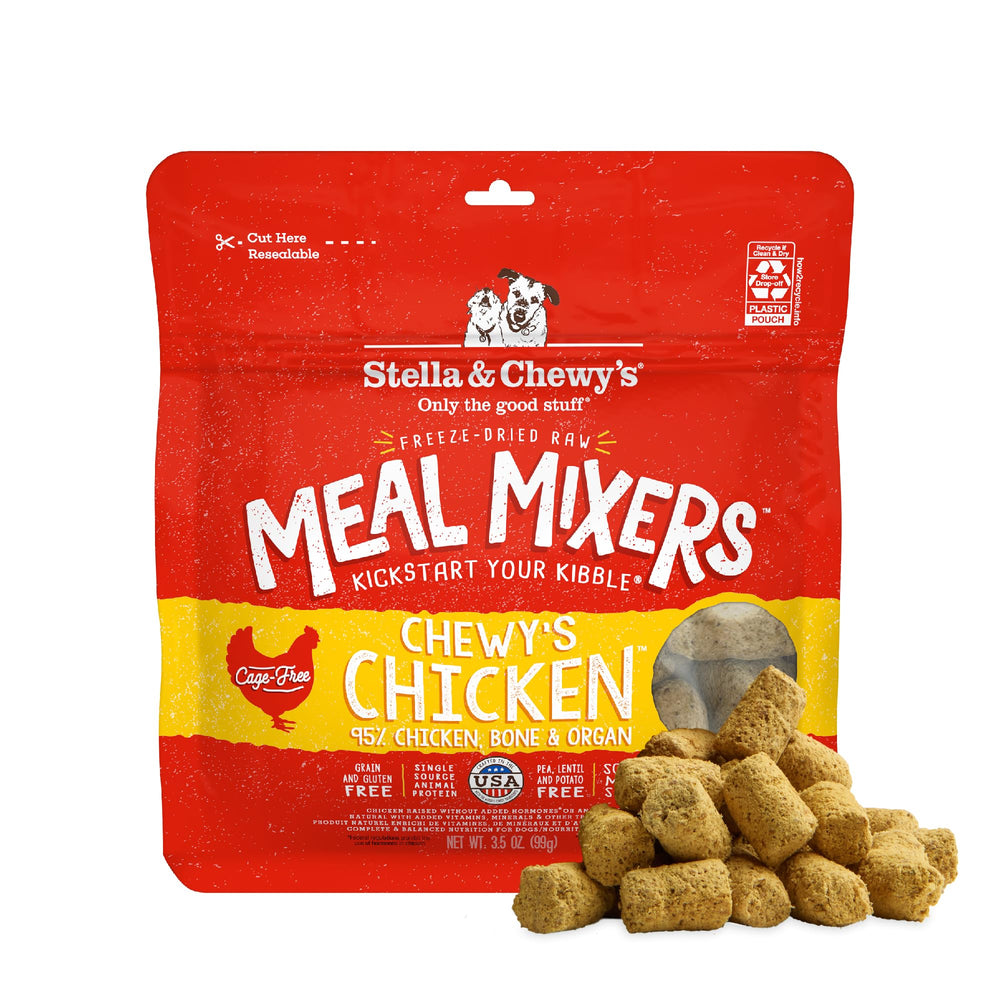 Stella & Chewy's poulet fermier 95% pour une nutrition riche.