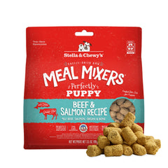 Stella & Chewy's puppy meal mixers boeuf saumon: saveur riche pour chiots.