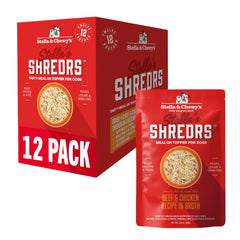 Stella & Chewy's Shredrs Boeuf et Poulet en poche, repas pratique pour le chien