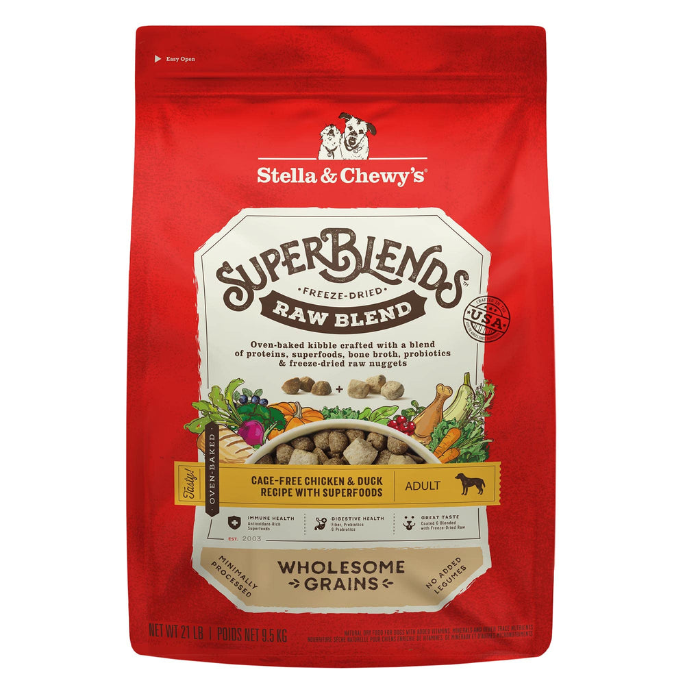 Stella & Chewy's SuperBlends dans bol, repas complet et savoureux.