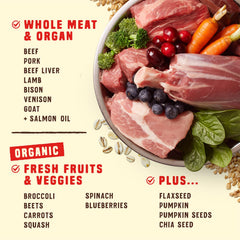 Stella & Chewy's Wild Red: ingredients-prey-entier pour nutrition riche.
