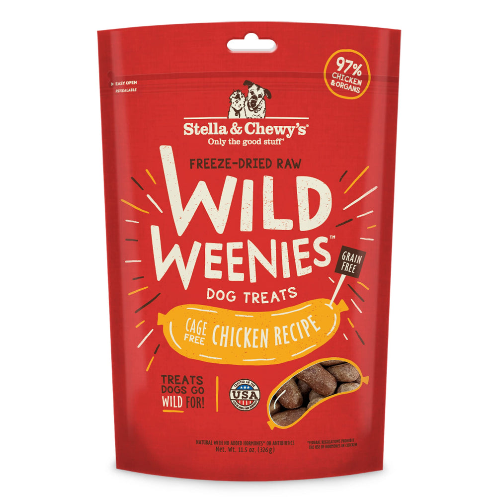 Stella & Chewy's Wild Weenies – entraînement: friandise douce facilitant les rappels.