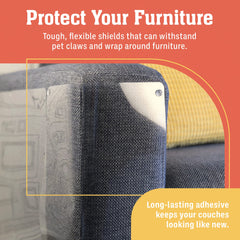 Stelucca Amazing Shields dimensions 17x12 canapé, couvre une grande section du sofa.
