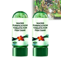 Steriqotu tablettes purification eau aquarium 2pc clarifie rapidement l'eau.