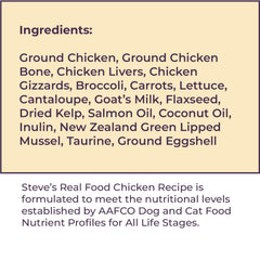 Steve's Real Food – deux paquets poulet, option pratique pour l'alimentation