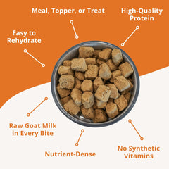Steve's Real Food Nuggets porc texture croquante lyophilise pour repas appetissants
