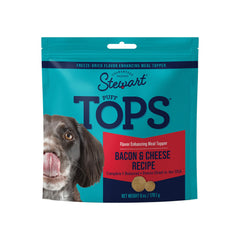 Stewart PuffTops Bacon et Fromage : sachet réclosable pour conserver les toppers frais.