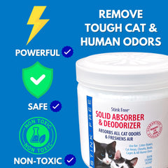 Stink Free Chat Solide Absorption Odeurs Cuisine neutralise les odeurs tenaces.