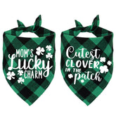 Bandana STMK Patrick vert – Maman Charme, idéal pour costumes canins.