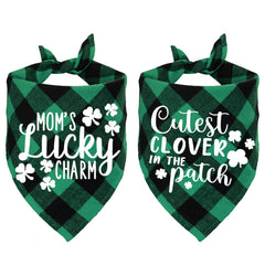 Bandana STMK Patrick vert – Maman Charme, idéal pour costumes canins.