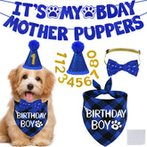 Bannière STMK d’anniversaire pour chien, parfaite pour les décorations et les photos.