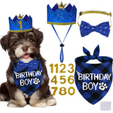 Chapeau anniversaire STMK pour chien, réutilisable et idéal pour les photos festives