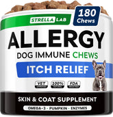 Friandise StrellaLab pour chien – relief allergies et démangeaisons.