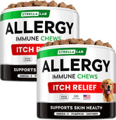 STRELLALAB chien-allergie-relief-friandises, douceur pour la peau et le pelage.