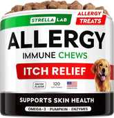 StrellaLab gommes pour chien – relief des allergies grâce à l Omega-3