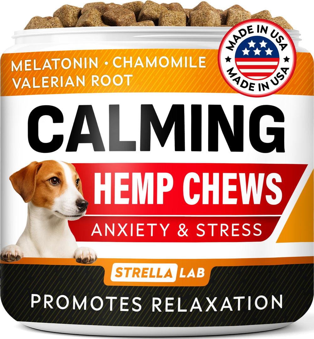 STRELLALAB Chien bouchées apaise le comportement anxieux grâce à une texture douce.