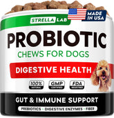 STRELLALAB gommes pour chien – soutien digestif quotidien.