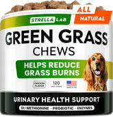 STRELLALAB friandises herbe verte pour chien dans un emballage pratique