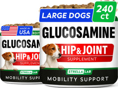STRELLALAB glucosamine pour chien : bouchées faciles pour articulations et mobilité.