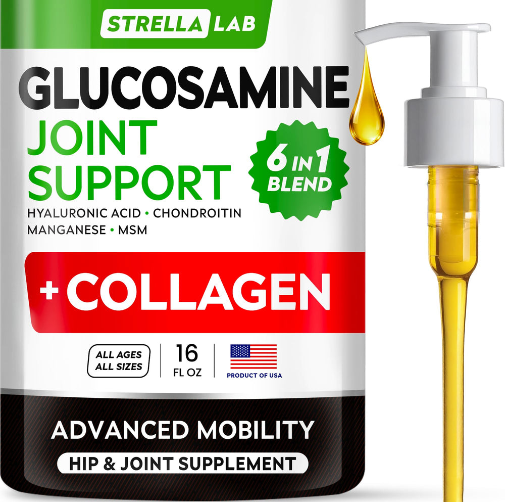 STRELLALAB glucosamine liquide pour chien — équilibre articulaire et mobilité.