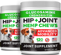 STRELLALAB gommes articulations chien grande race, soutien potentiel mobilité.