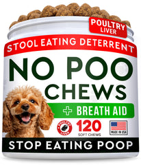 STRELLALAB No Poo Chews pour chiens – emballage pratique et stockable