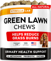 STRELLALAB bouchées herbe verte, emballage pratique pour le chien et le jardin.
