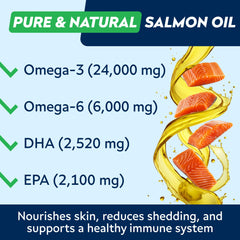 StrellaLab Omega-3 pour chien peau et poils: apaise irritations et peau sèche