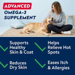 STRELLALAB Omega3 pour chiens – bouchée poisson peau et poil sains.