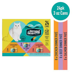Strongheart chat humide boeuf, texture tendre pour plaisir et hydratation.