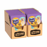 Strongheart sachets nourriture humide chien poulet casserole – repas pratique et équilibré.